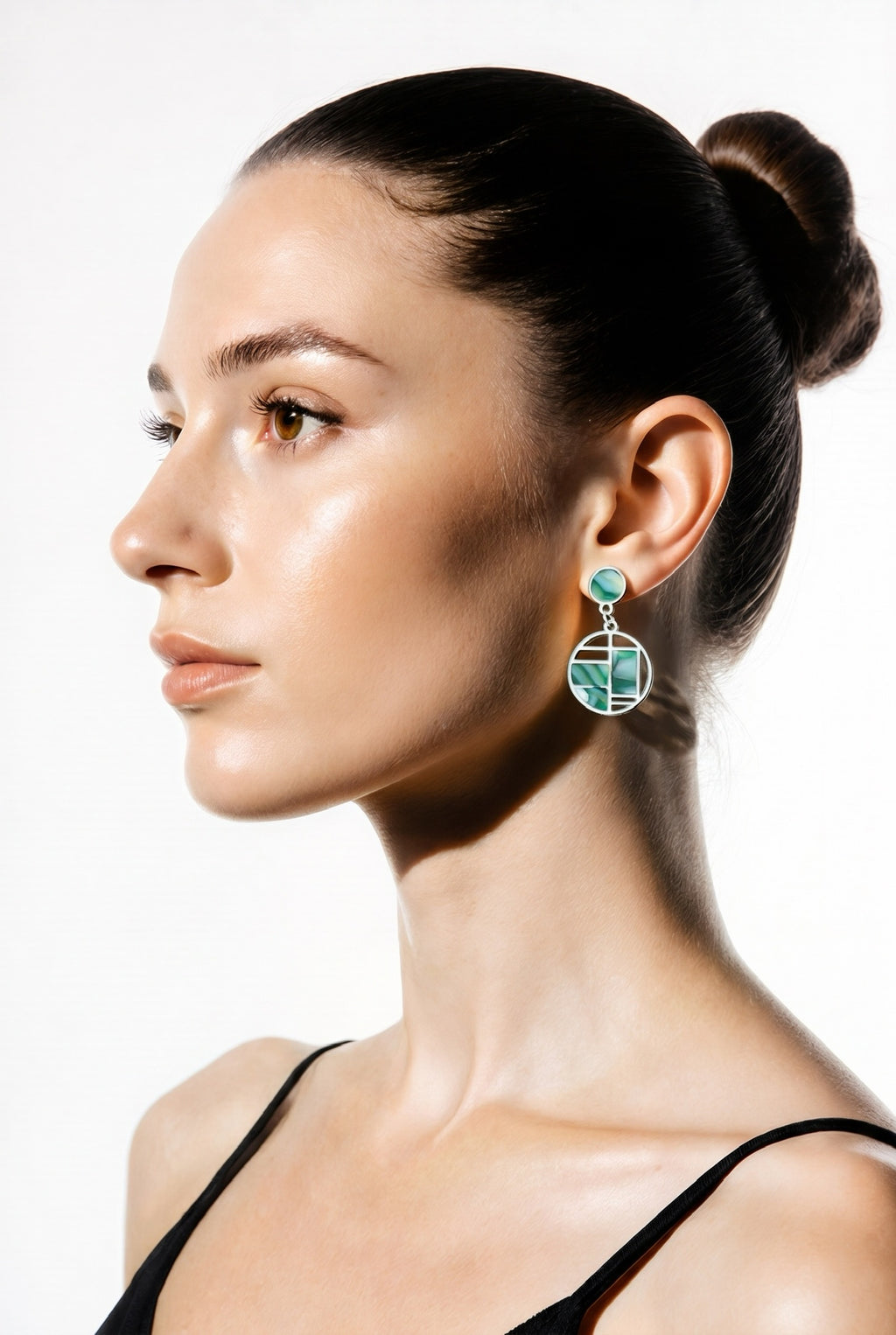 Abstract Geometric Jade Drops