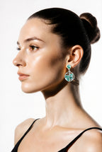 Abstract Geometric Jade Drops
