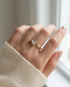Aria Mother-of-Pearl Heart Ring