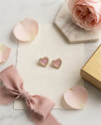 Amore Pastel Heart Studs