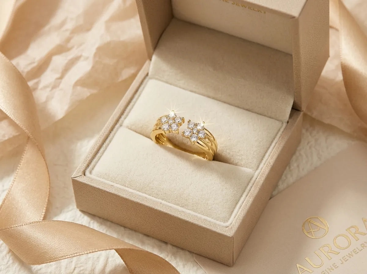 Blossom Pearl Open Ring