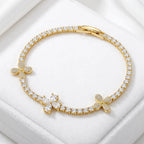 Imperial Pavé Clover Bracelet
